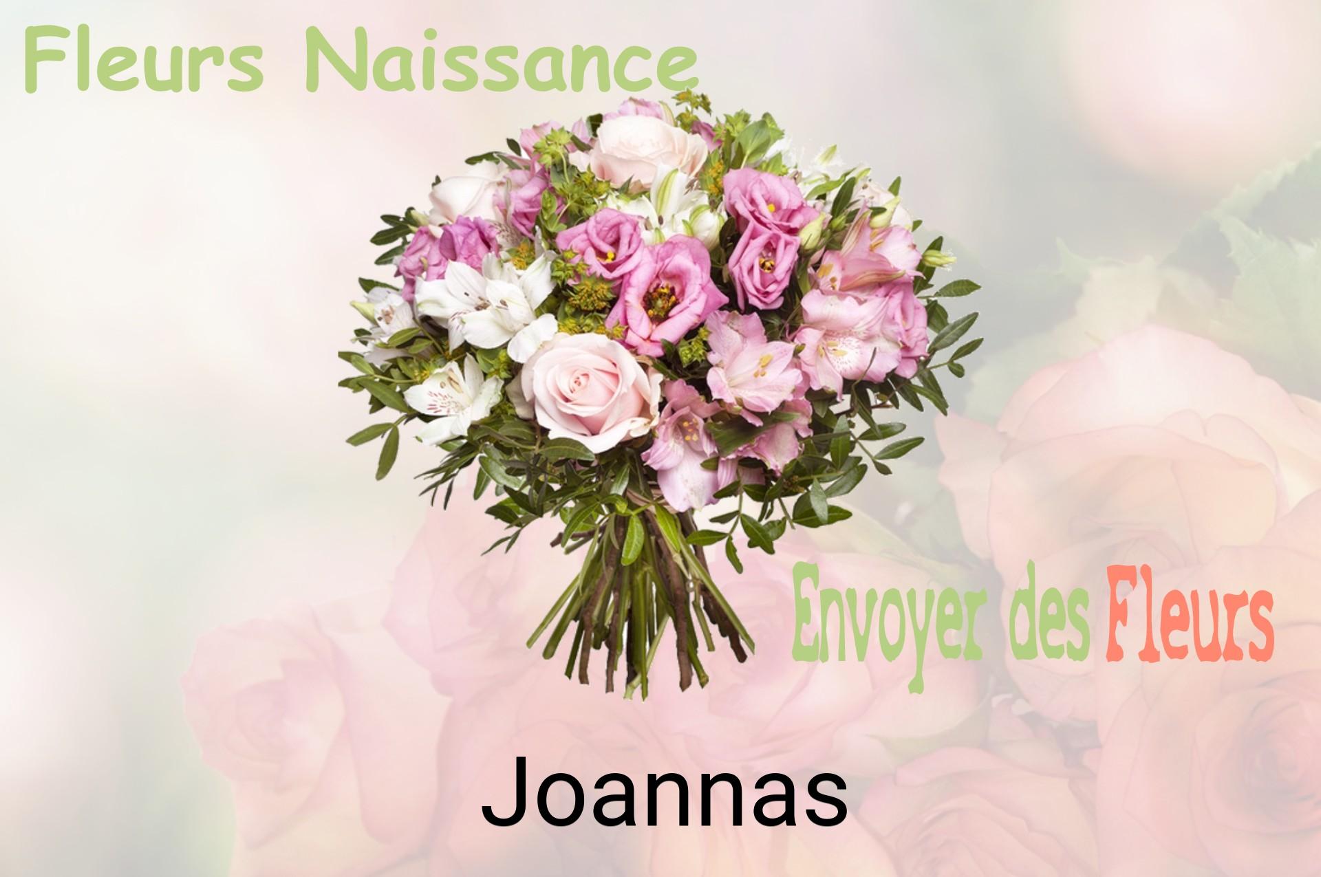 Bouquet de fleurs de naissance livré à Joannas